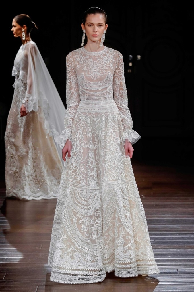 Sacks Productions_Favorite Looks_New Mexico ivory thread-embroidered gown with gathered long sleeves by Naeem Khan.